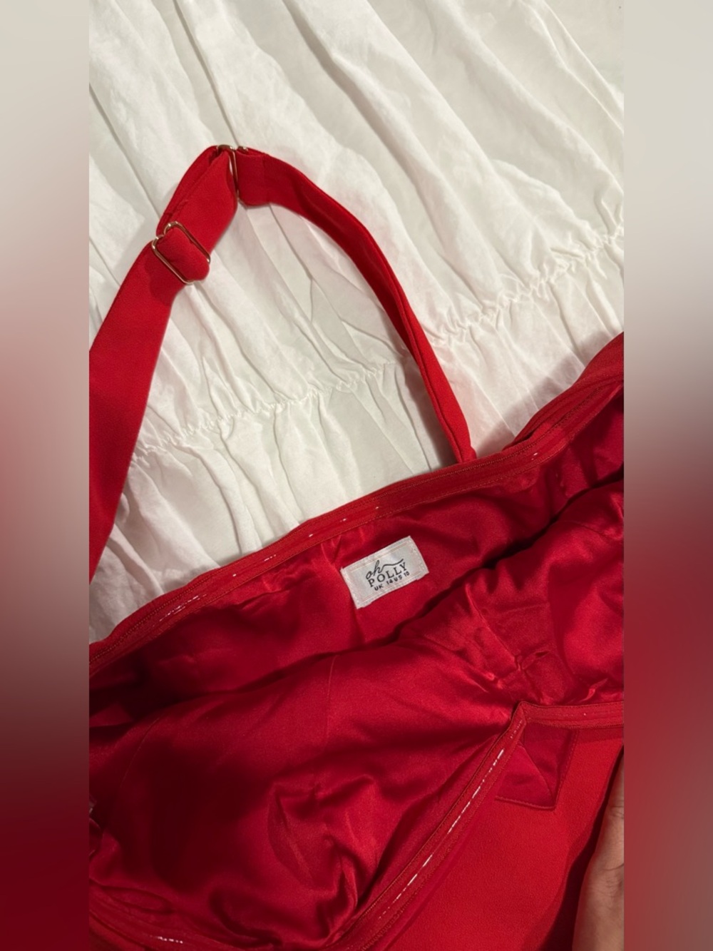 Oh Polly Red Halter Mini Dress - Picture 4 of 8
